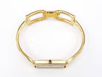 Gucci 1500L 18k Gold Plated crown with black cabochon
