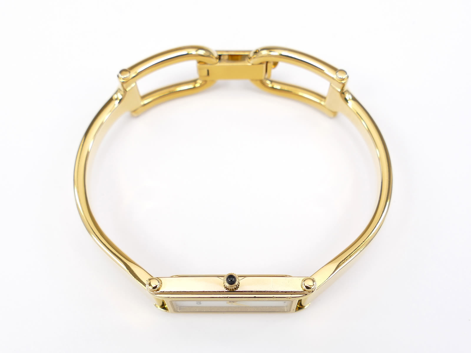 Gucci 1500L 18k Gold Plated crown with black cabochon