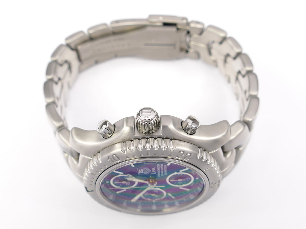 TAG Heuer Link Chronograph CT5110 stainless steel screw down crown