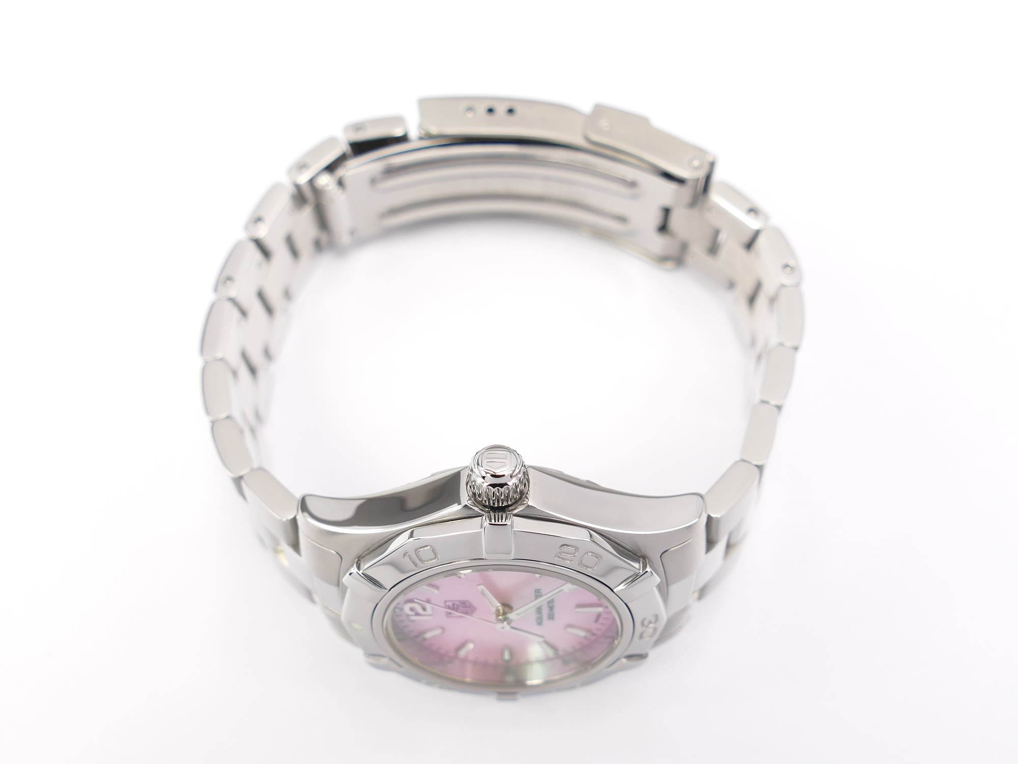 TAG Heuer Aquaracer WAF1418 stainless steel screw down crown