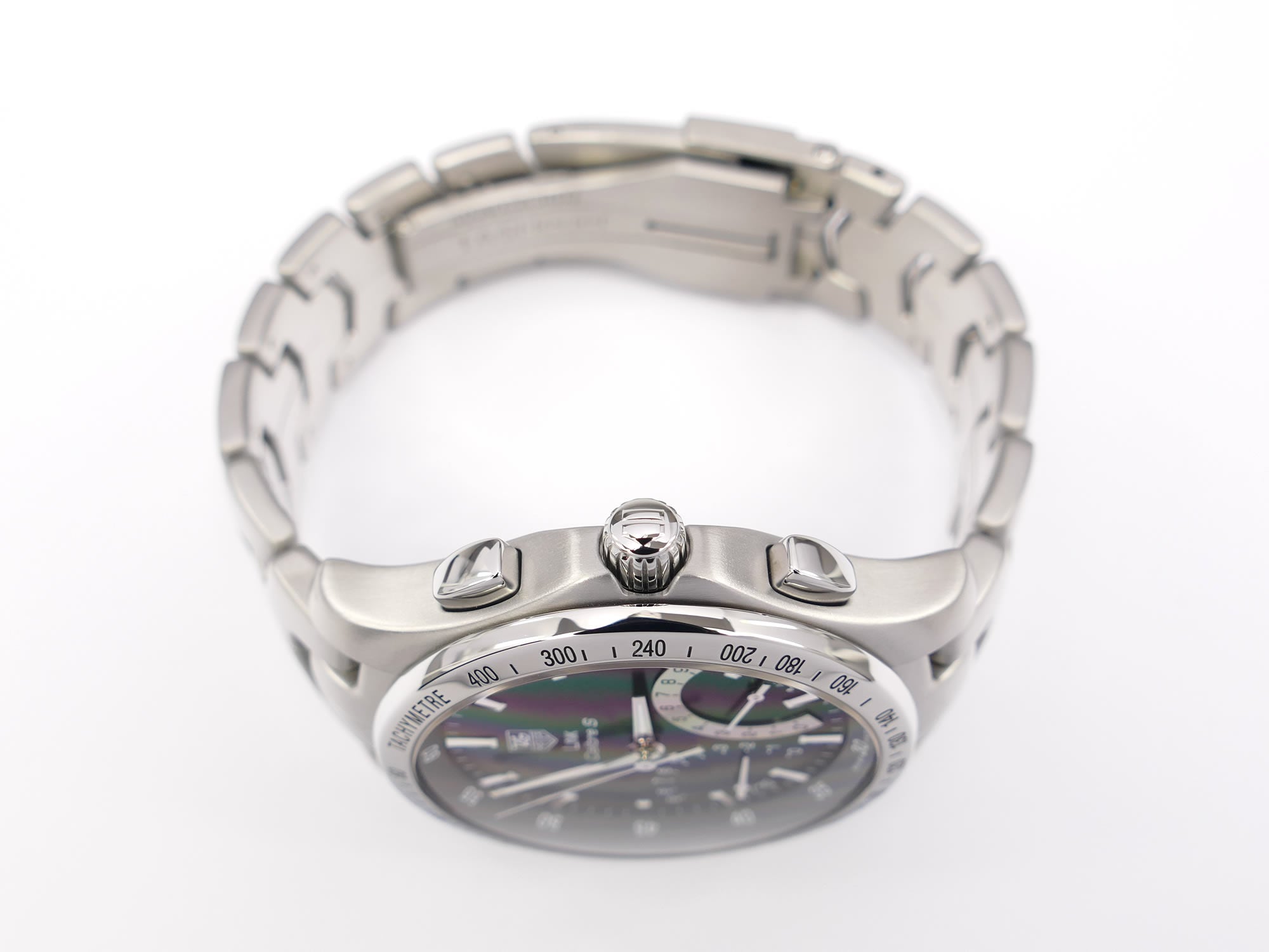TAG Heuer Link CJF7110 Calibre S stainless steel crown and pushers