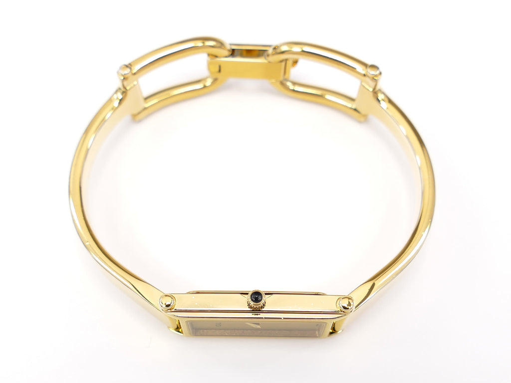 Gucci 1500L 18k Gold Plated crown with black cabochon
