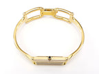 Gucci 1500L 18k Gold Plated crown with black cabochon