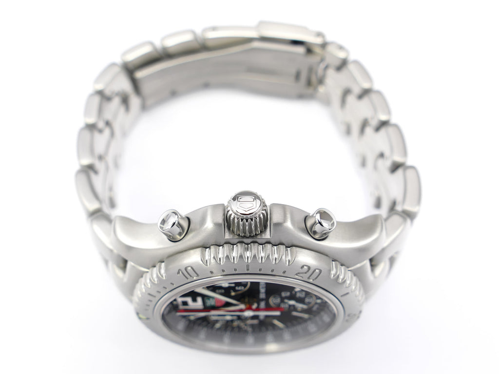 TAG Heuer Link CT1111 stainless steel screw down crown