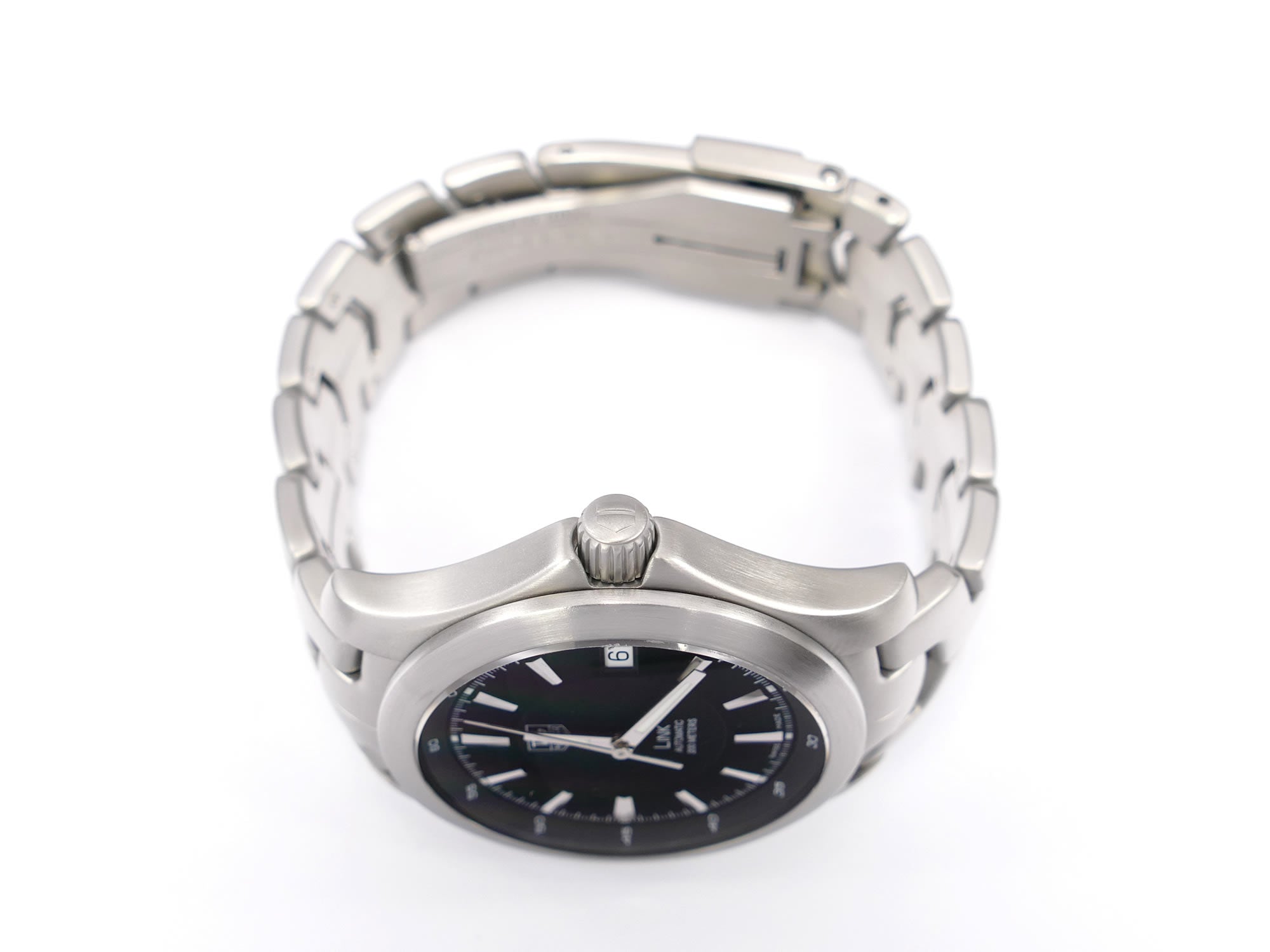 TAG Heuer Link WJF2110 stainless steel screw down crown