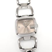 Gucci G 125.5 Brown Sunburst Dial 3 Diamonds YA125503