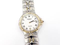 Raymond Weil Parsifal 9190 White Dial 33mm with 18k Solid Gold