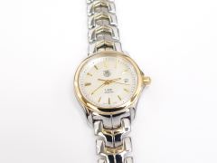 TAG Heuer Link Lady WJF1352 White Mother of Pearl Dial & 18k Gold