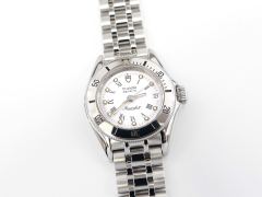 Tudor Monarch II White Dial 15850 Ladies 25mm with Date