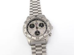 TAG Heuer 2000 Classic Chronograph CE1110 Silver / Black Dial 38mm Date