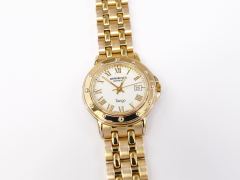 Raymond Weil Tango 5360 White Roman Numeral Dial 18k Gold Plated