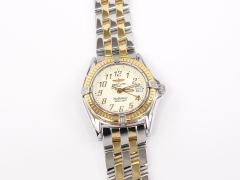 Breitling Callistino D52345 White Arabic Dial 18k Gold Box / Papers