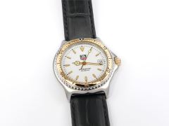 TAG Heuer SEL WI1250 White Mid Size 34mm 18k Gold Bezel