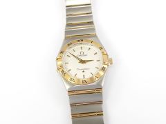 Omega Constellation Silver Dial 25.5mm Solid 18k Gold 1272.30.00