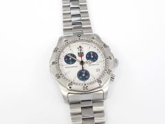TAG Heuer 2000 Classic Chronograph CK1111-0 White / Blue Dial 38mm