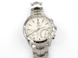 TAG Heuer Link Calibre S シルバー TAG HEUER LINK CALIBRE S CHRONOGRAPH QUARTZ MENS 42mm SWISS